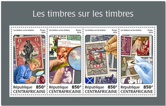 n° 5535/5538 - Timbre CENTRAFRIQUE Poste