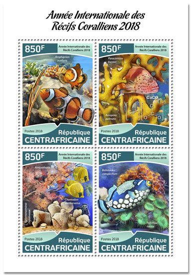 n° 5627/5630 - Timbre CENTRAFRIQUE Poste