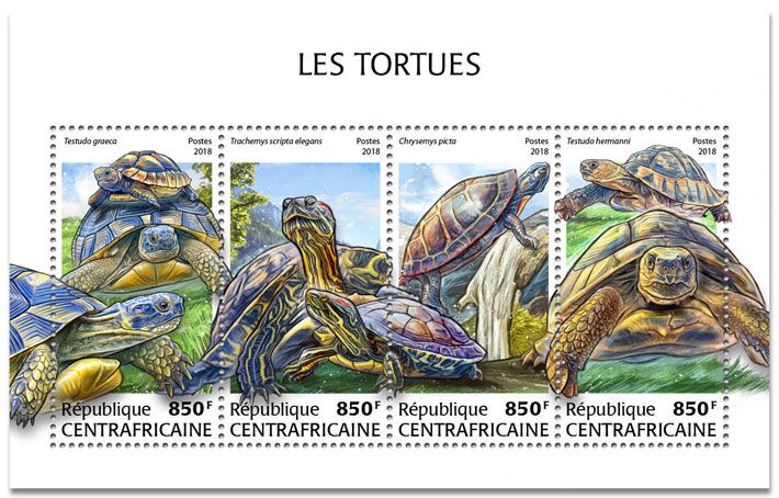 n° 5715/5718 - Timbre CENTRAFRIQUE Poste