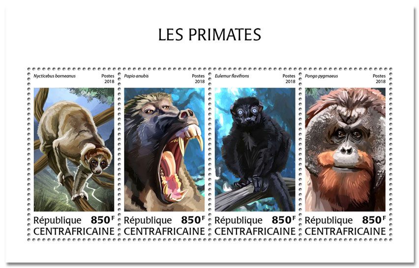 n° 5731/5734 - Timbre CENTRAFRIQUE Poste