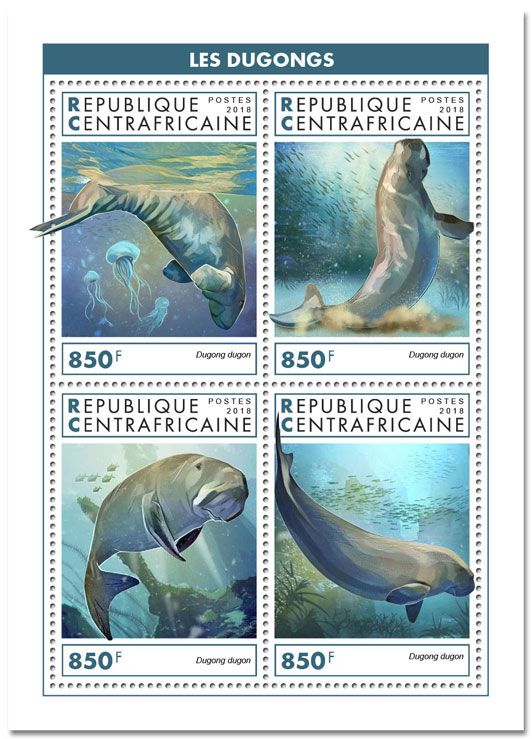 n° 6044/6047 - Timbre CENTRAFRIQUE Poste