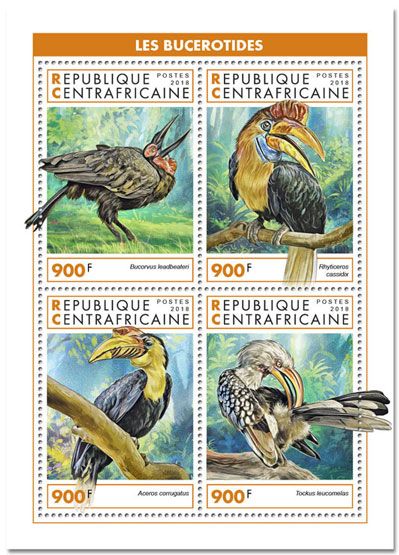 n° 6056/6059 - Timbre CENTRAFRIQUE Poste