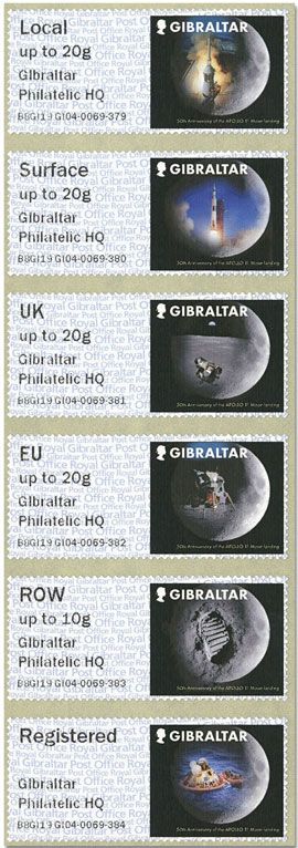 n° 99/104 - Timbre GIBRALTAR Timbres de distributeurs