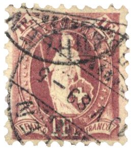 n°85 obl. - Timbre SUISSE  Poste