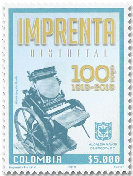 n° 2039 - Timbre COLOMBIE Poste