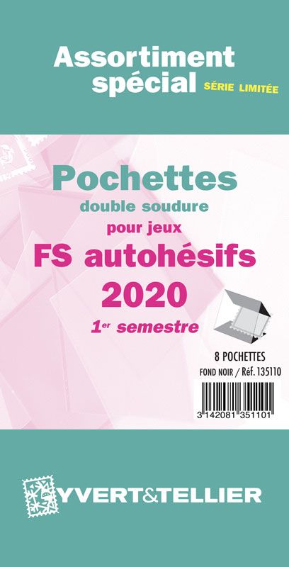 Assortiment de pochettes (double soudure) : 2020 -1e sem. (Jeux Autoadhésifs)