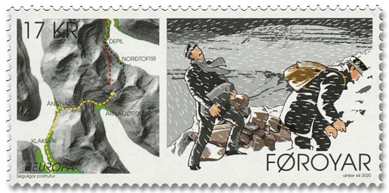 n° 975/976 - Timbre ILE FEROE Poste (EUROPA)