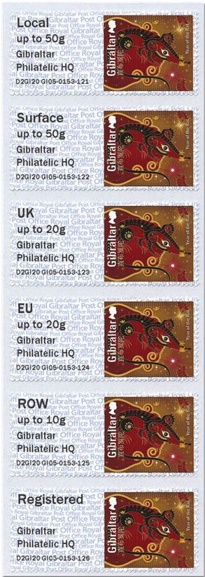 n° 108 - Timbre GIBRALTAR Timbres de distributeurs