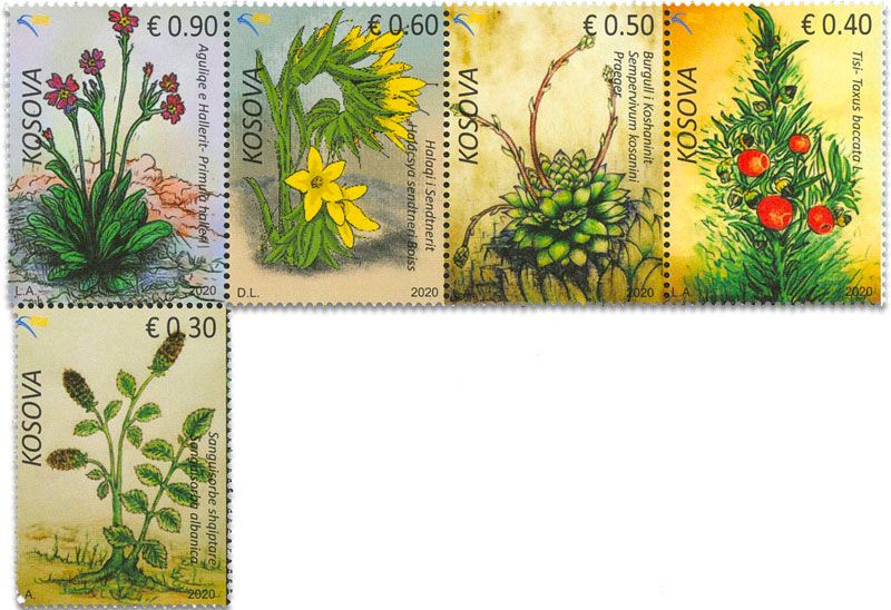 n° 343/347 - Timbre KOSOVO Poste