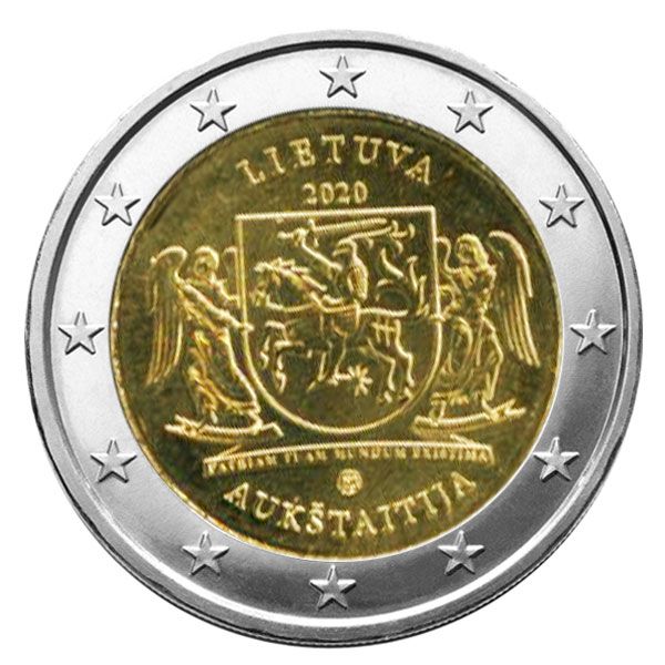 2 EURO COMMEMORATIVE 2020 : LITUANIE (Région historique de Aukstaitija)