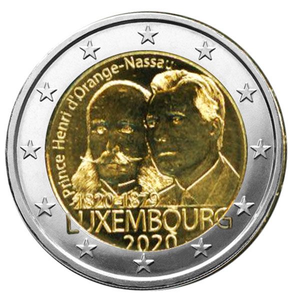 2 EURO COMMEMORATIVE 2020 : LUXEMBOURG (200 ans Prince Henri d´Orange)