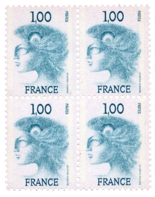 n°1895C - Timbre France Poste (en bloc de 4)