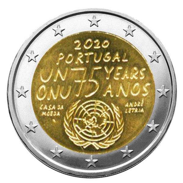 2 EURO COMMEMORATIVE 2020 : PORTUGAL (75 ans ONU)