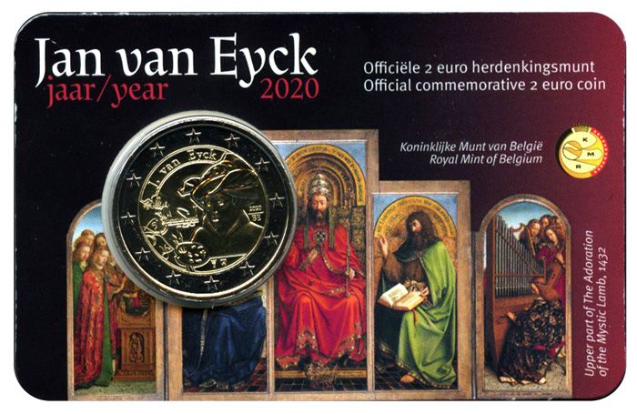 BU : 2 EURO COMMEMORATIVE 2020 : BELGIQUE -  JAN VAN EYCK (Version flamande)