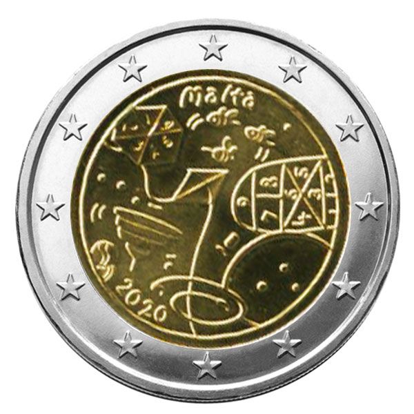 2 EURO COMMEMORATIVE 2020 : MALTE (Jeux Games-Children in Solidarity)