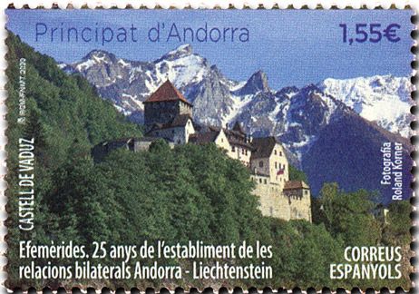 n° 490 - Timbre ANDORRE ESPAGNOL Poste