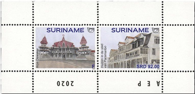 n° 2962/2963 - Timbre SURINAM Poste