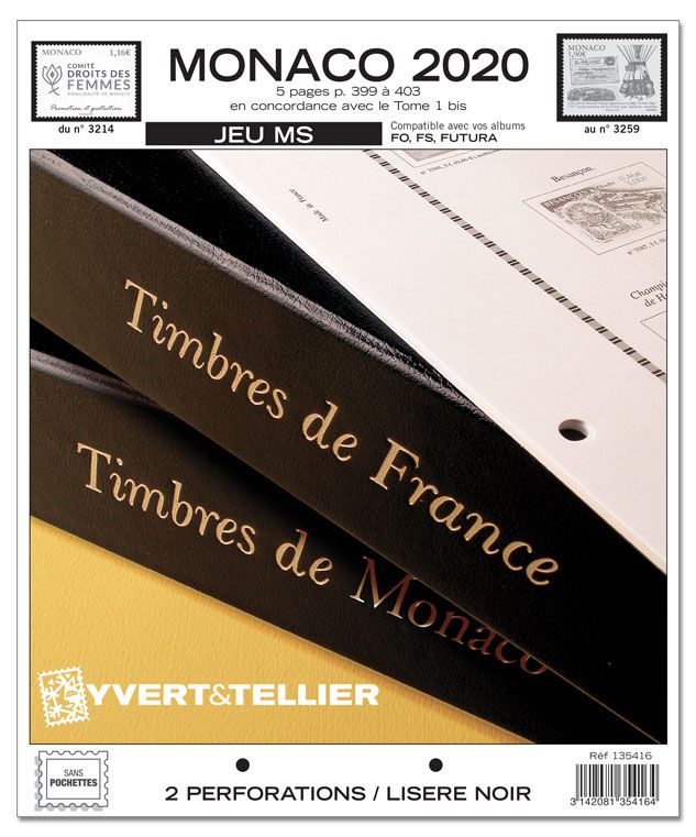 MONACO MS : 2020 (JEUX SANS POCHETTES)