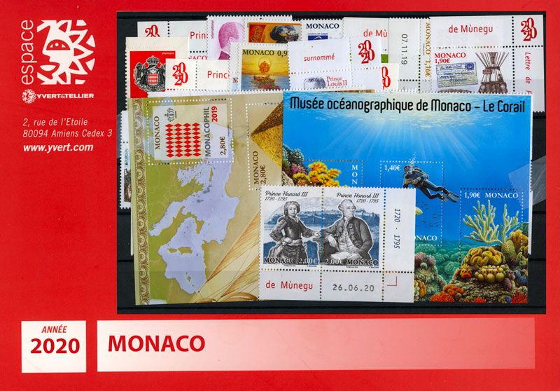 n° 3214/3259 - Timbre Monaco Année complète (2020)