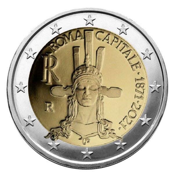 2 EURO COMMEMORATIVE 2021 : ITALIE (150 ans de Rome capitale de l´Italie)