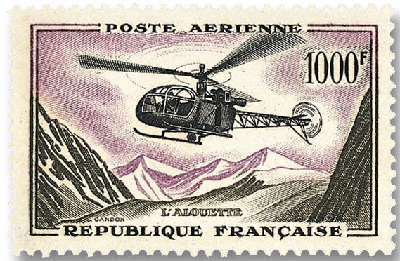 n° 37 -  Timbre France Poste aérienne