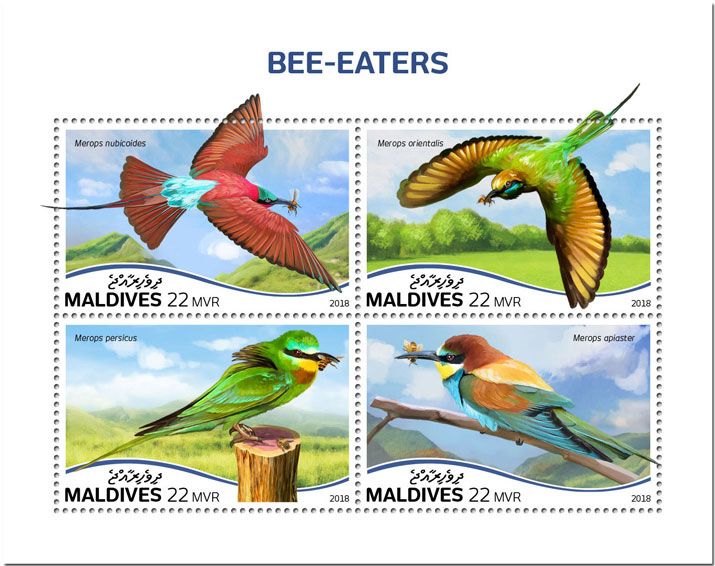 n° 6370/6373 - Timbre MALDIVES Poste