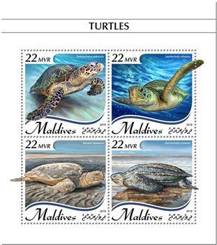 n° 6482/6485 - Timbre MALDIVES Poste