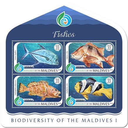 n° 6547/6550 - Timbre MALDIVES Poste