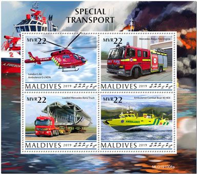 n° 7189/7192  - Timbre MALDIVES Poste