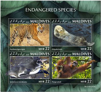 n° 7342/7345  - Timbre MALDIVES Poste