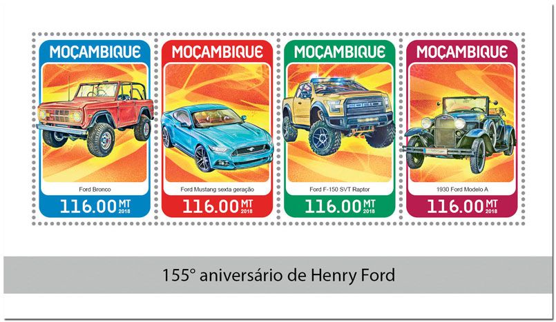 n° 7898/7901 - Timbre MOZAMBIQUE Poste