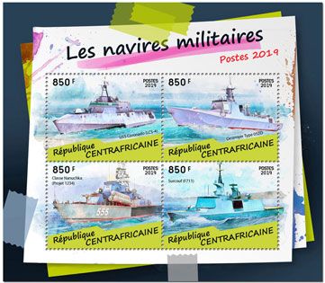 n° 6232/6235 - Timbre CENTRAFRIQUE Poste