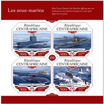 n° 6326/6329 - Timbre CENTRAFRIQUE Poste