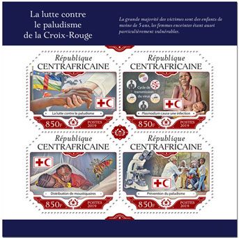 n° 6338/6341 - Timbre CENTRAFRIQUE Poste