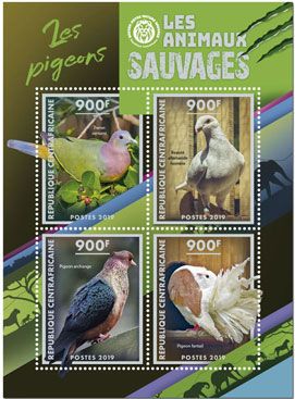 n° 6342/6345 - Timbre CENTRAFRIQUE Poste