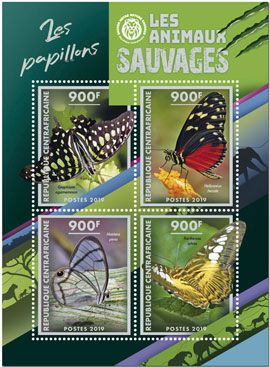 n° 6350/6353 - Timbre CENTRAFRIQUE Poste