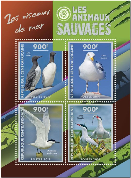 n° 6366/6369 - Timbre CENTRAFRIQUE Poste