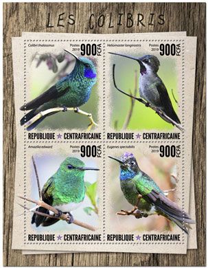 n° 6544/6547 - Timbre CENTRAFRIQUE Poste