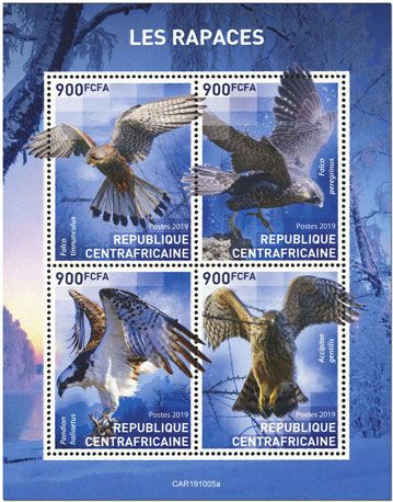 n° 6657/6660 - Timbre CENTRAFRIQUE Poste