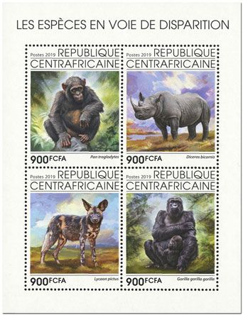 n° 6681/6684 - Timbre CENTRAFRIQUE Poste