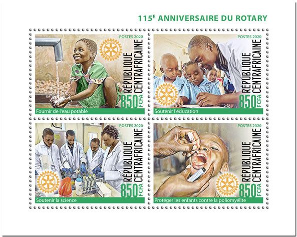 n° 6810/6813  - Timbre CENTRAFRIQUE Poste