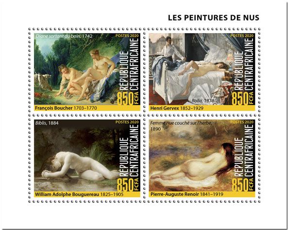 n° 6826/6829  - Timbre CENTRAFRIQUE Poste