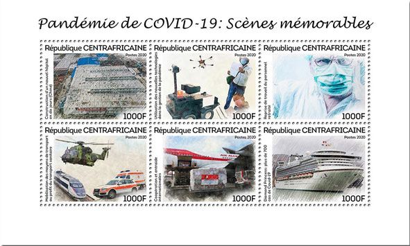 n° 6921/6926  - Timbre CENTRAFRIQUE Poste