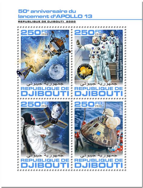 n° 2972/2975  - Timbre DJIBOUTI Poste