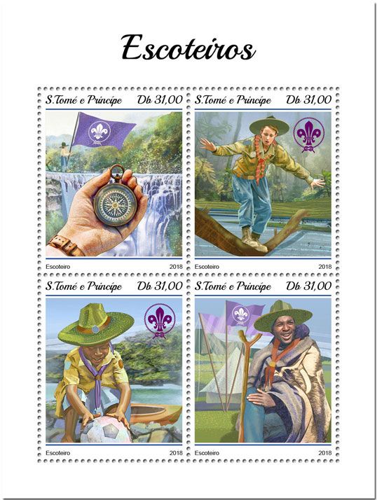 n° 6325/6328 - Timbre SAINT-THOMAS ET PRINCE Poste