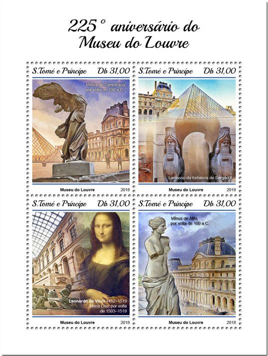 n° 6357/6360 - Timbre SAINT-THOMAS ET PRINCE Poste