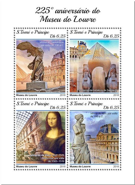 n° 6361/6364 - Timbre SAINT-THOMAS ET PRINCE Poste