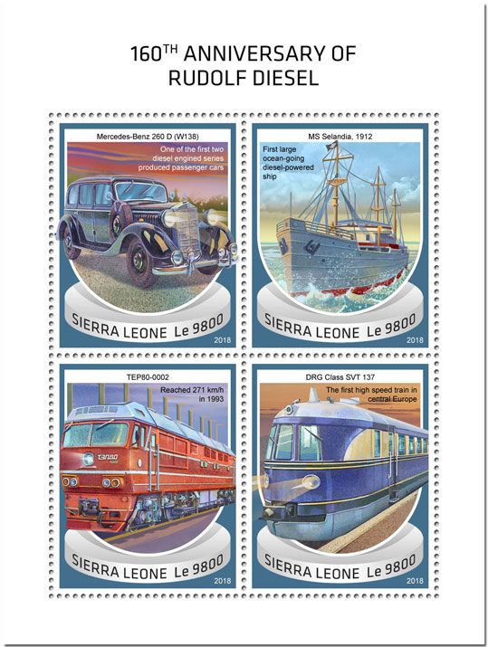 n° 8182/8185 - Timbre SIERRA LEONE Poste