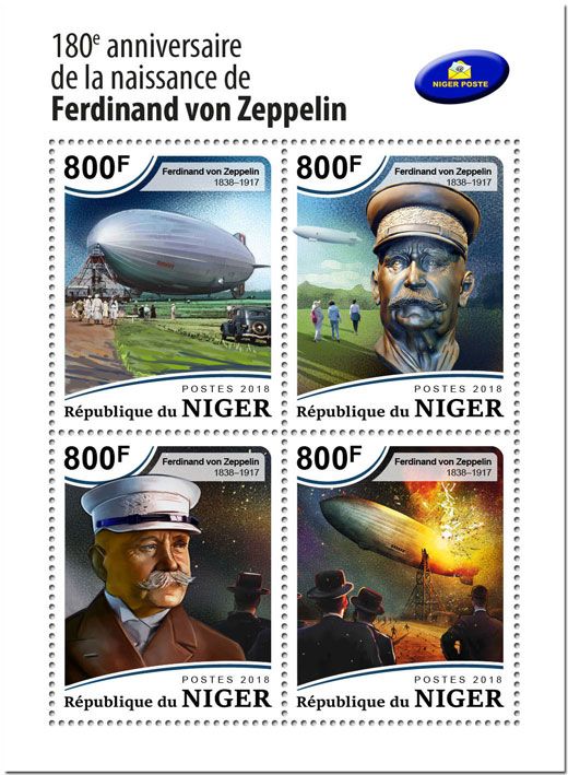 n° 4970/4973 - Timbre NIGER Poste