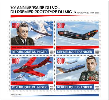 n° 5791/5794  - Timbre NIGER Poste